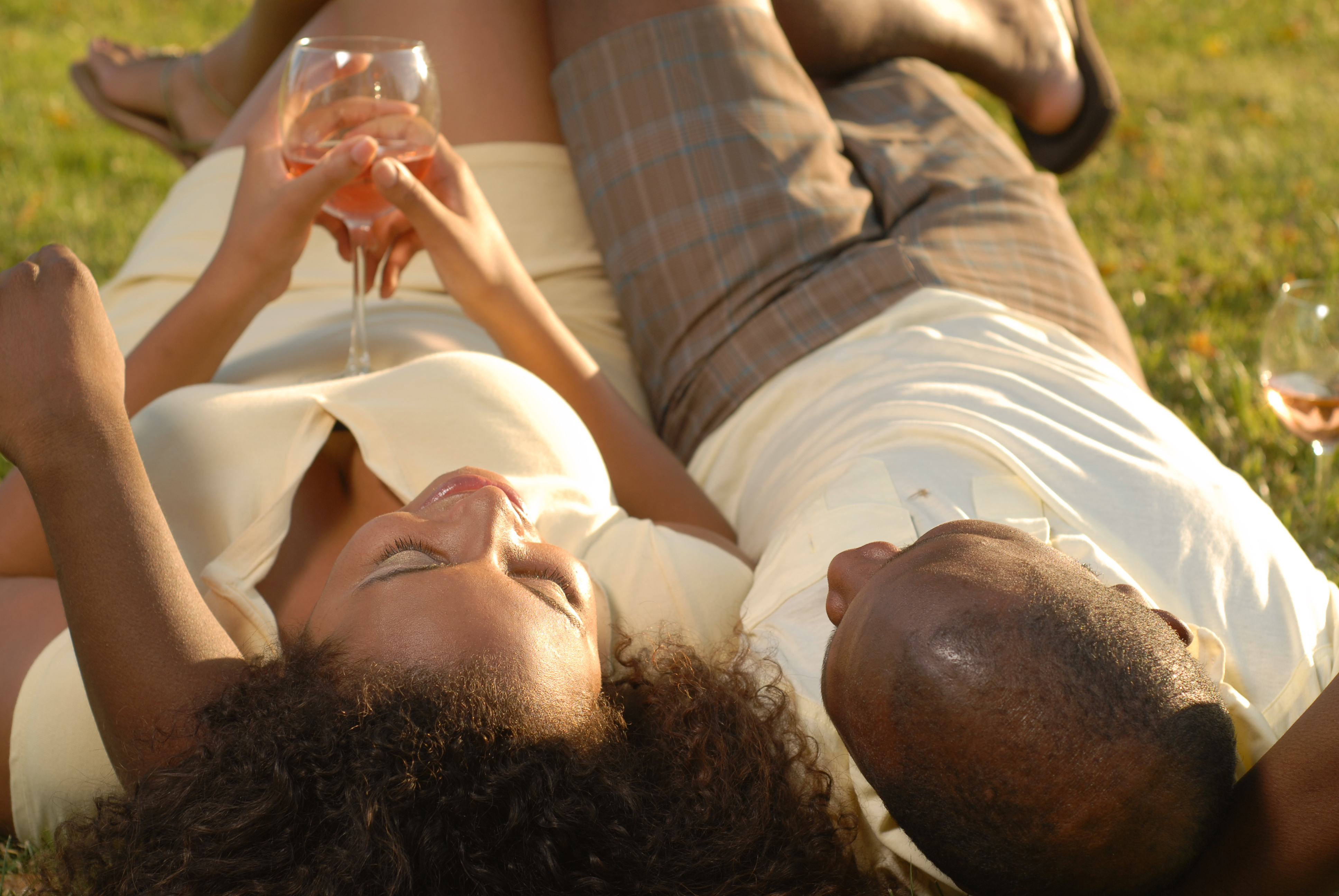 Loving couple outside